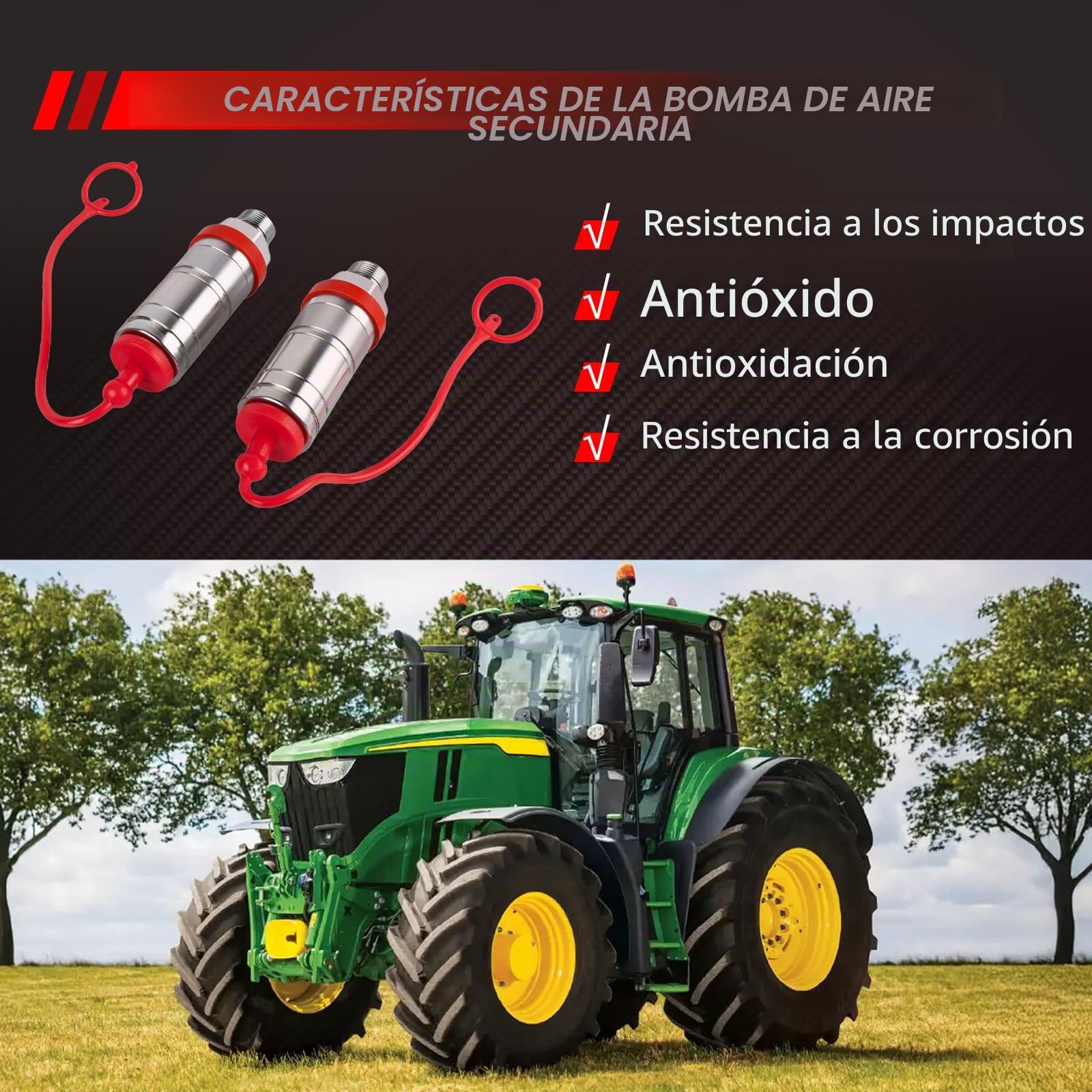 2 piezas de conexión hidráulica de 1/2 pulgadas (1,27 cm) tipo empuje de tracción de repuesto para modelos JD 5720 5820 6010 6020 6110 6200 7130 7530 accesorios de coche # AL200979 AL170665 AL166110
