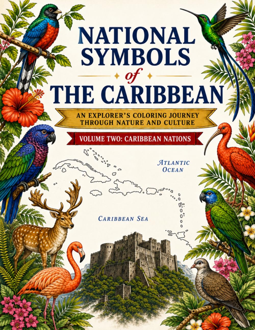 National Symbols of the Caribbean: An Explorer’s Coloring Journey Through Nature and Culture