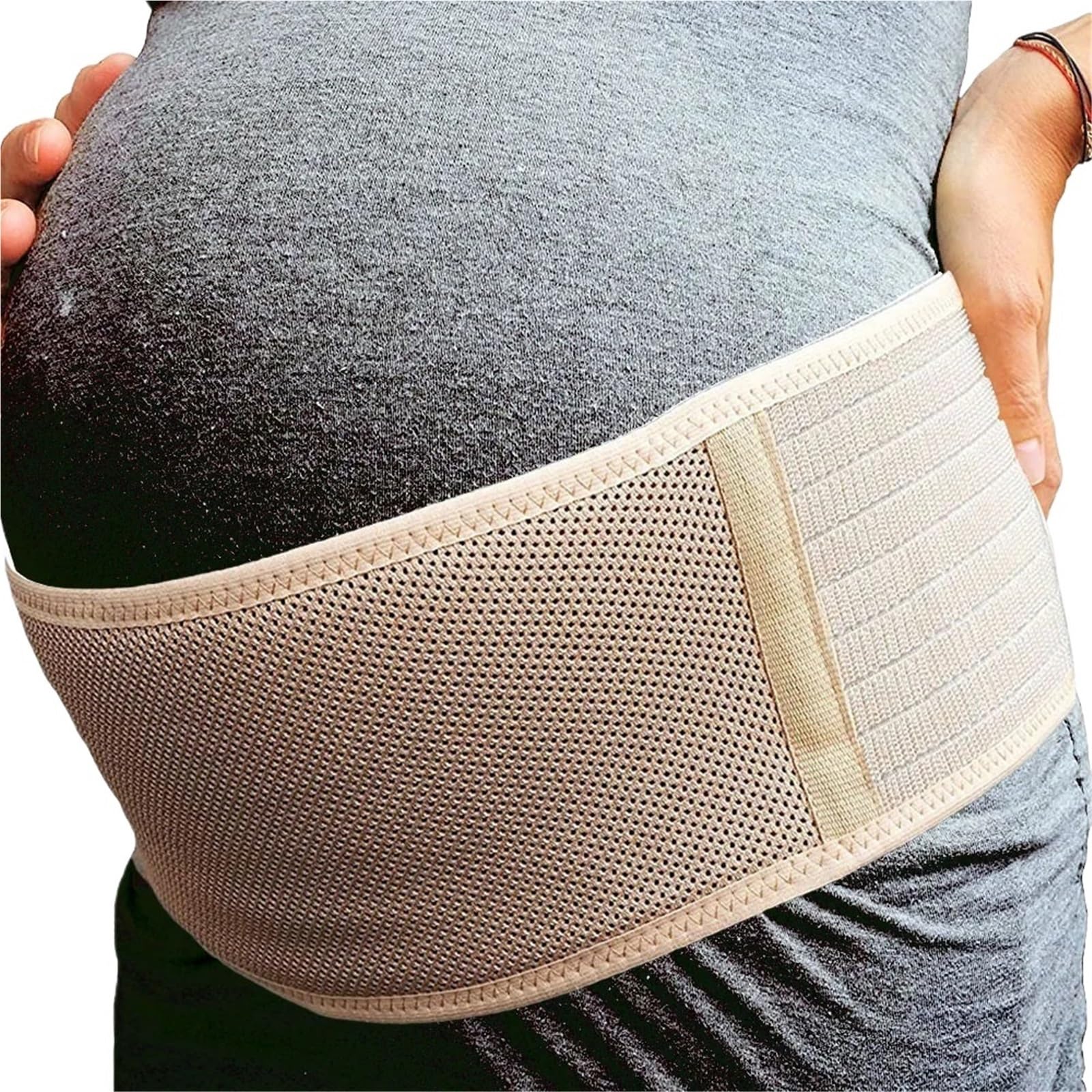 Pancera Gravidanza Protettore for tutore premaman traspirante | Supporto for l'addome, vestiti for la cura della pancia delle donne incinte(Beige,XL)