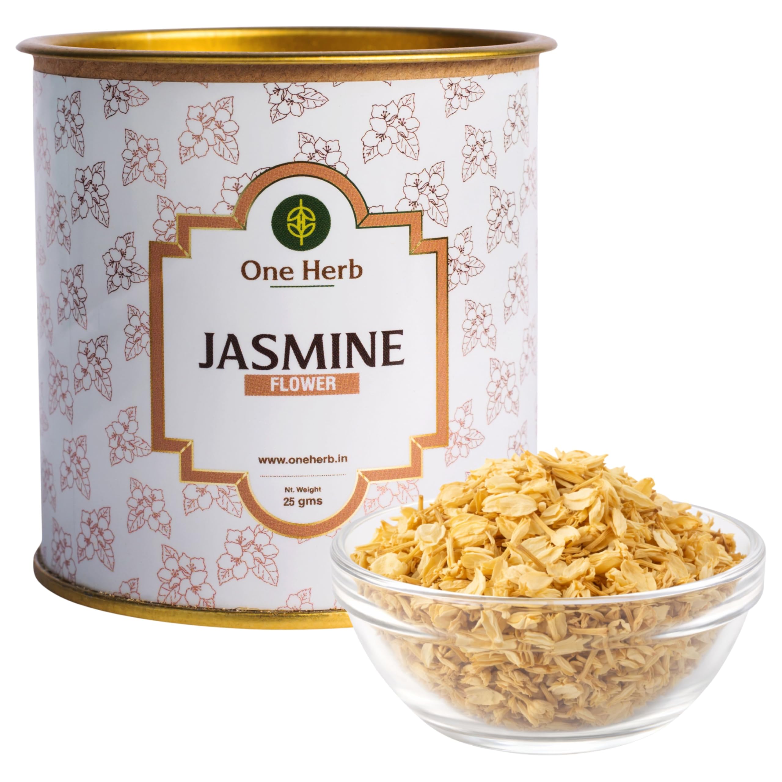 Jasmine Tea 25g | Caffeine Free | Pure Jasmine Flowers | Naturally Fragrant Herbal Infusion & Aromatic Floral Use