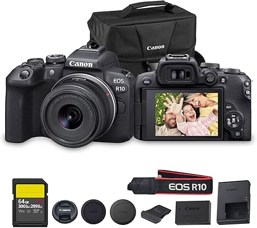 Canon EOS R10 Mirrorless Camera Kit with RF-S 18-45mm Lens