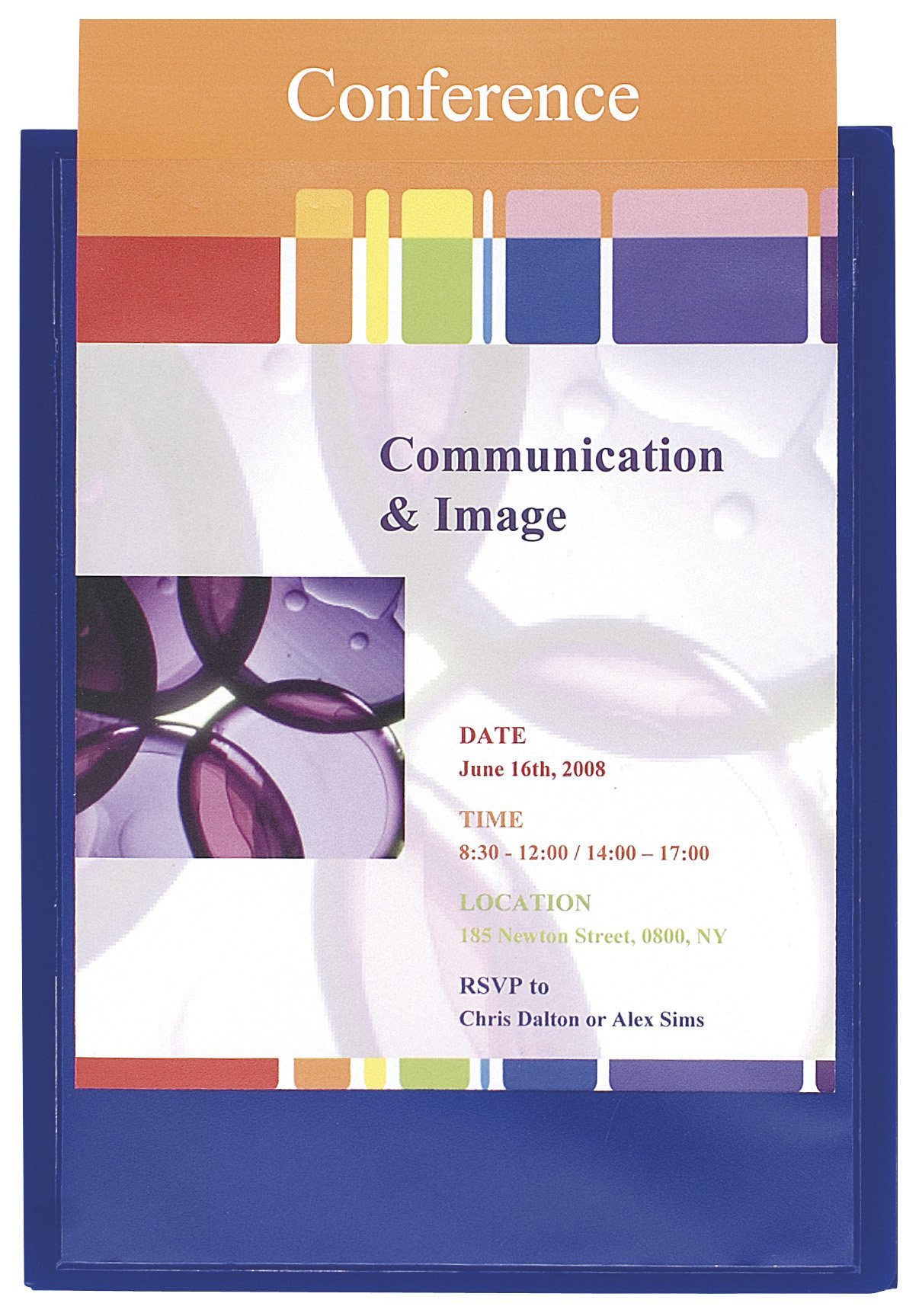 Exacompta 43502E - Carpeta, color azul, 320 x 240 mm, paquete de 10 unidades