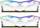 Team Group Delta White RGB DDR5 6000MHz 32GB 2x16GB CL30 Dual AMD Expo e Intel XMP Blanco
