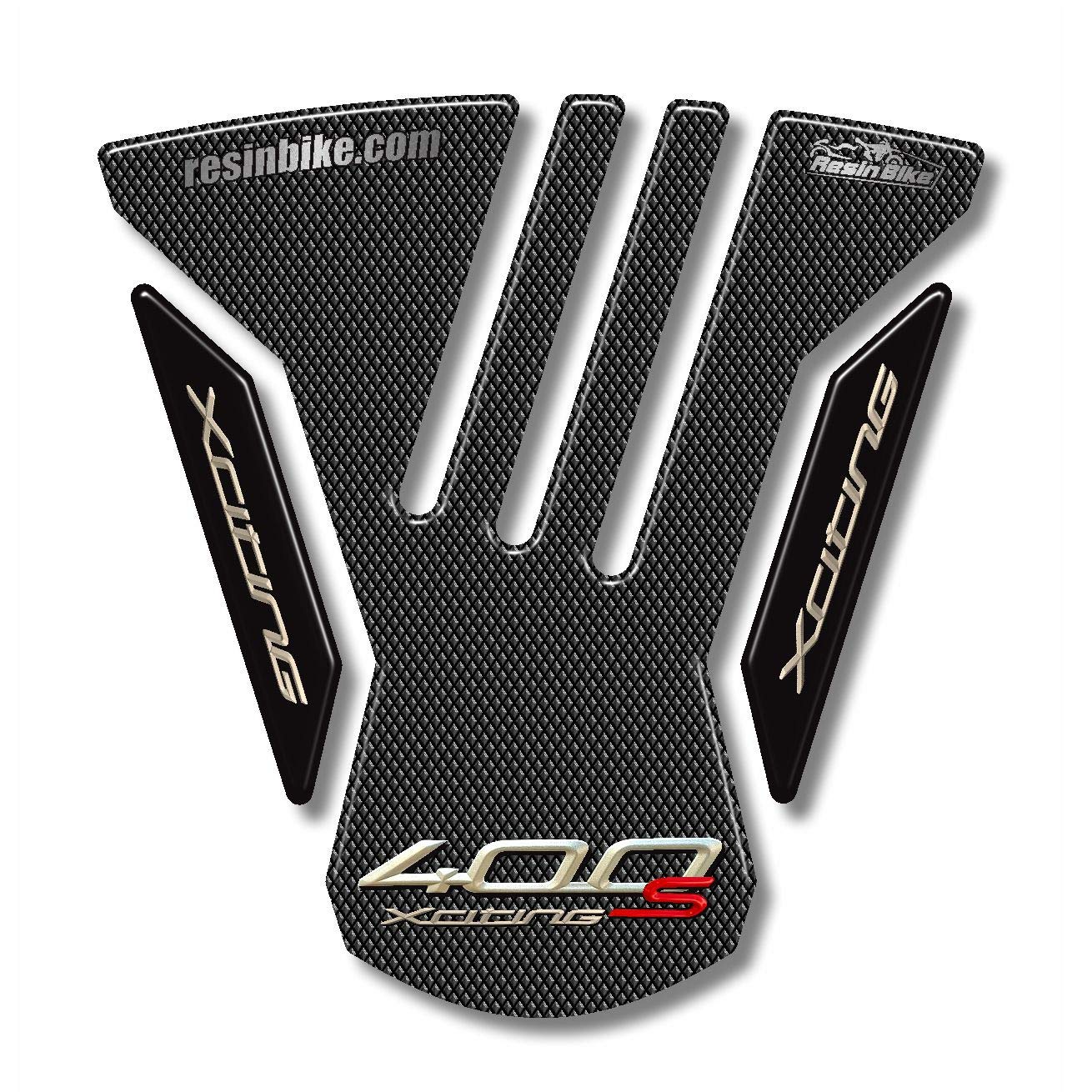 Labelbike - Adesivo In Resina 3D Decorazione E Protezione Di Moto Borchia Sella Compatibile Con Kymco XCITING S 400i 2018-2023