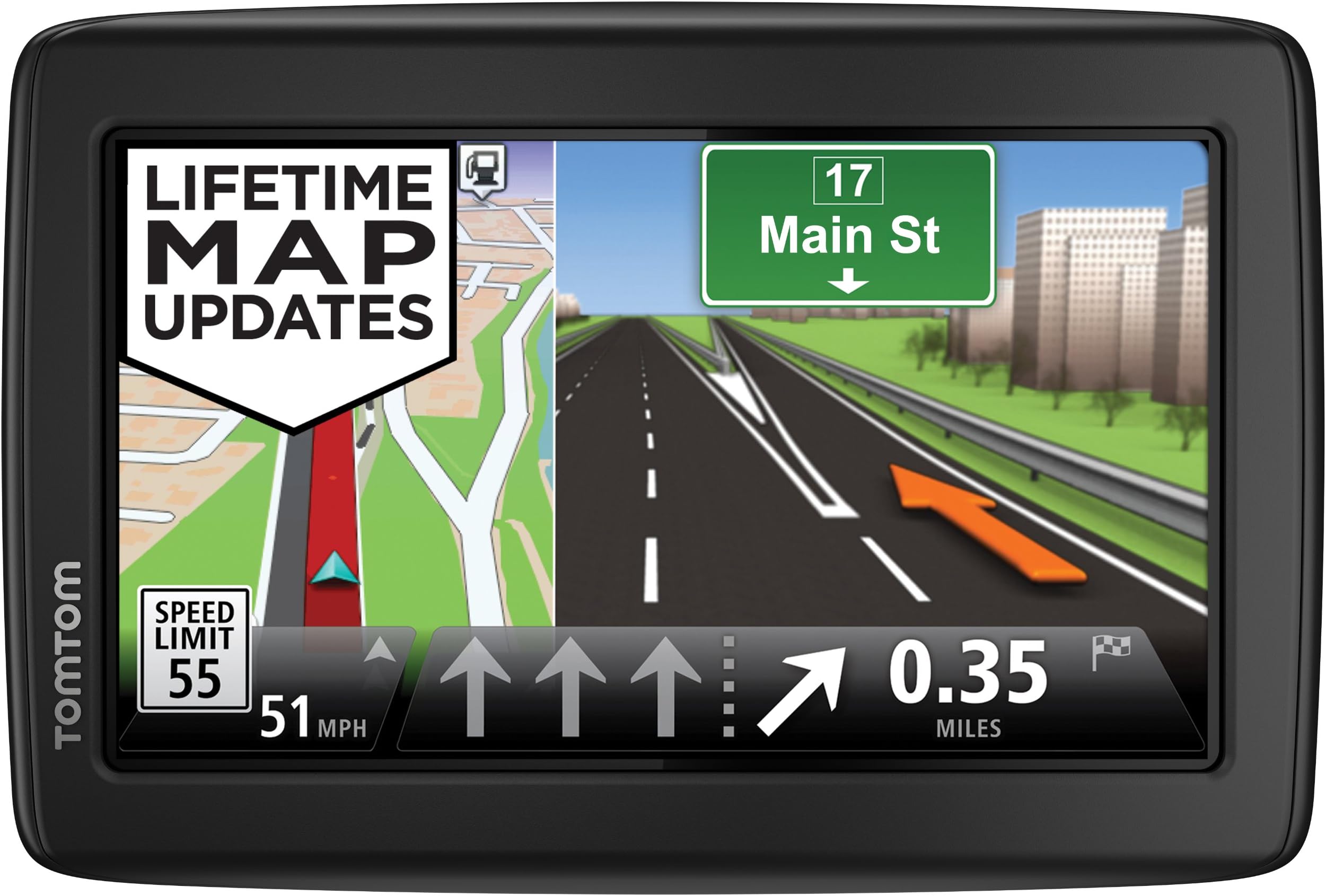 TomTom Incorporated 1EN5.019.13 TomTom VIA 1505M World Traveler Edition 5-Inch Portable Touchscreen Car GPS Navigation Device - Lifetime US, Canada, Mexico, and Europe Maps