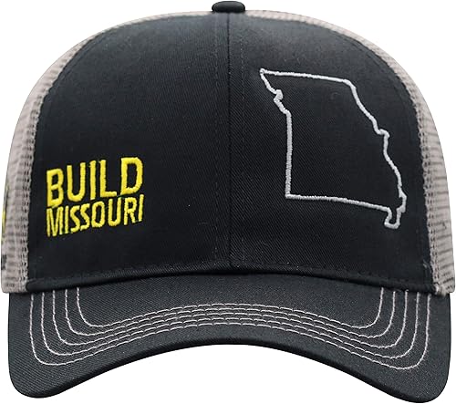 John Deere Build State Pride - Gorra negra y gris, Amarillo, gris