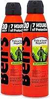 Ben's 30% DEET Tick & Insect Repellent Eco Spray - 7 Hours Mosquito & Tick Protection, Fragrance-Free, 6oz 2-Pack