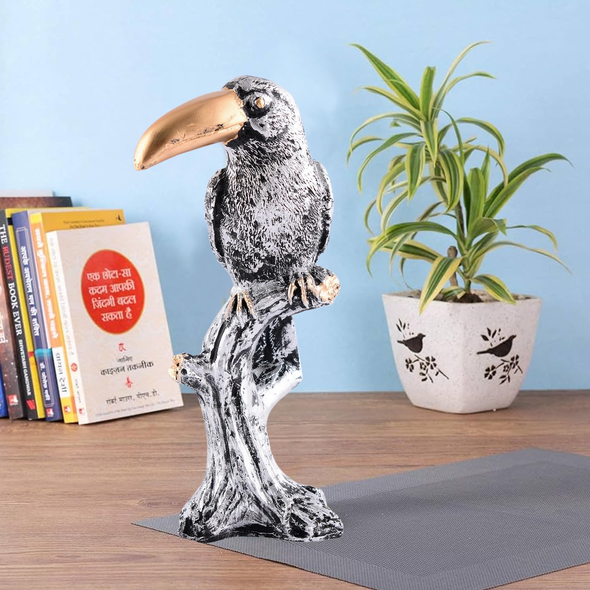 zart Garden Statue - Wooden Toucan Figurine, Stain Resistant, for Home Decor-image-12