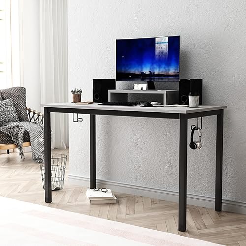 Miniatura 4 de Need Mesa de juegos para escribir, mesa de actividades, escritorio de 47.2 pulgadas, escritorio para computadora con soporte para monitor, soporte