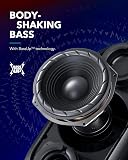 Soundcore Anker Rave Mini altavoz portátil, enorme sonido de 101 dB, totalmente impermeable, cargador USB, espectáculo de luces impulsado por ritmos, aplicación, juegos