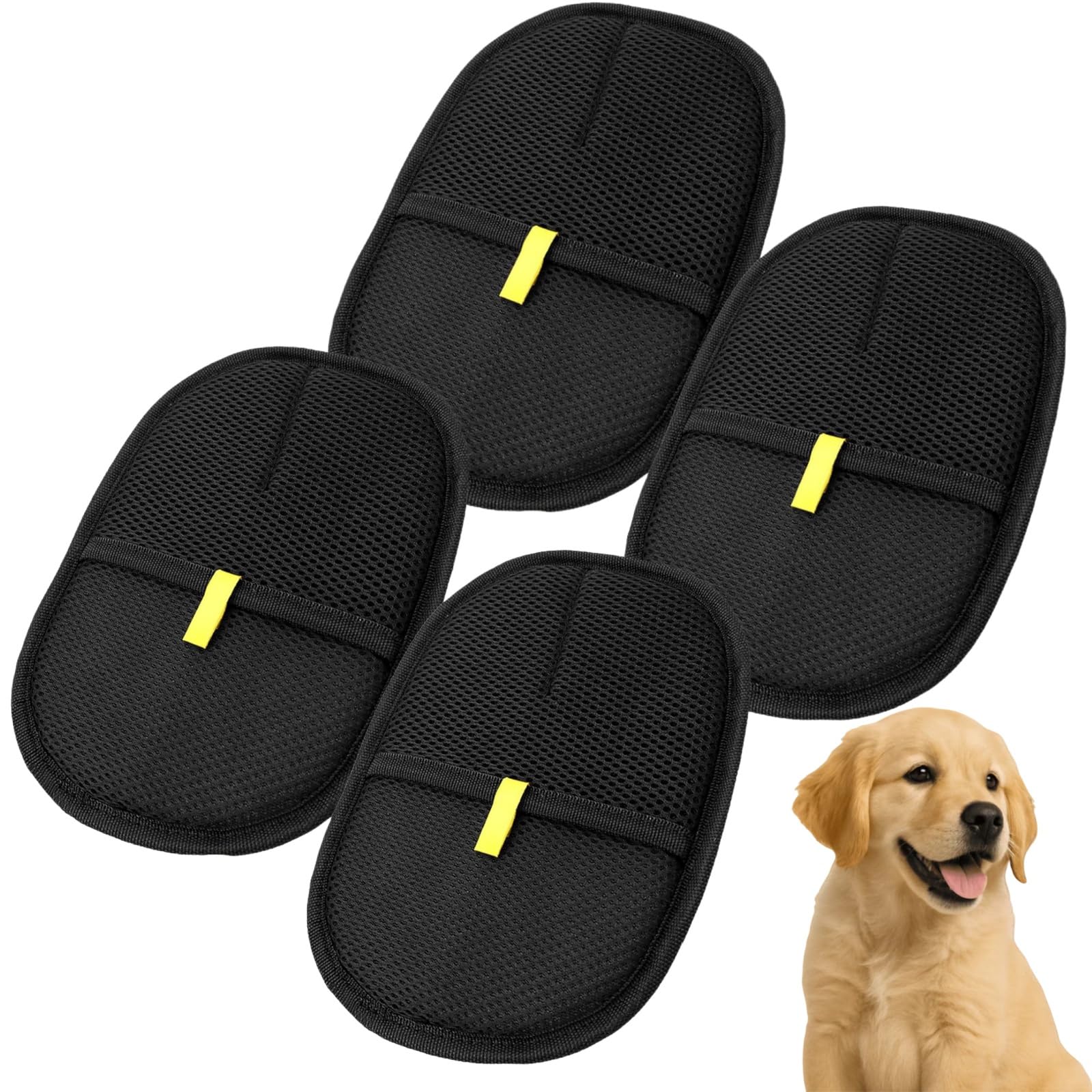 Pawlet Gant Anti-Poils Réutilisable & Écologique Double Face pour toilettage des Animaux, Gants de toilettage pour Nettoyer, peigner et coiffer Les Animaux