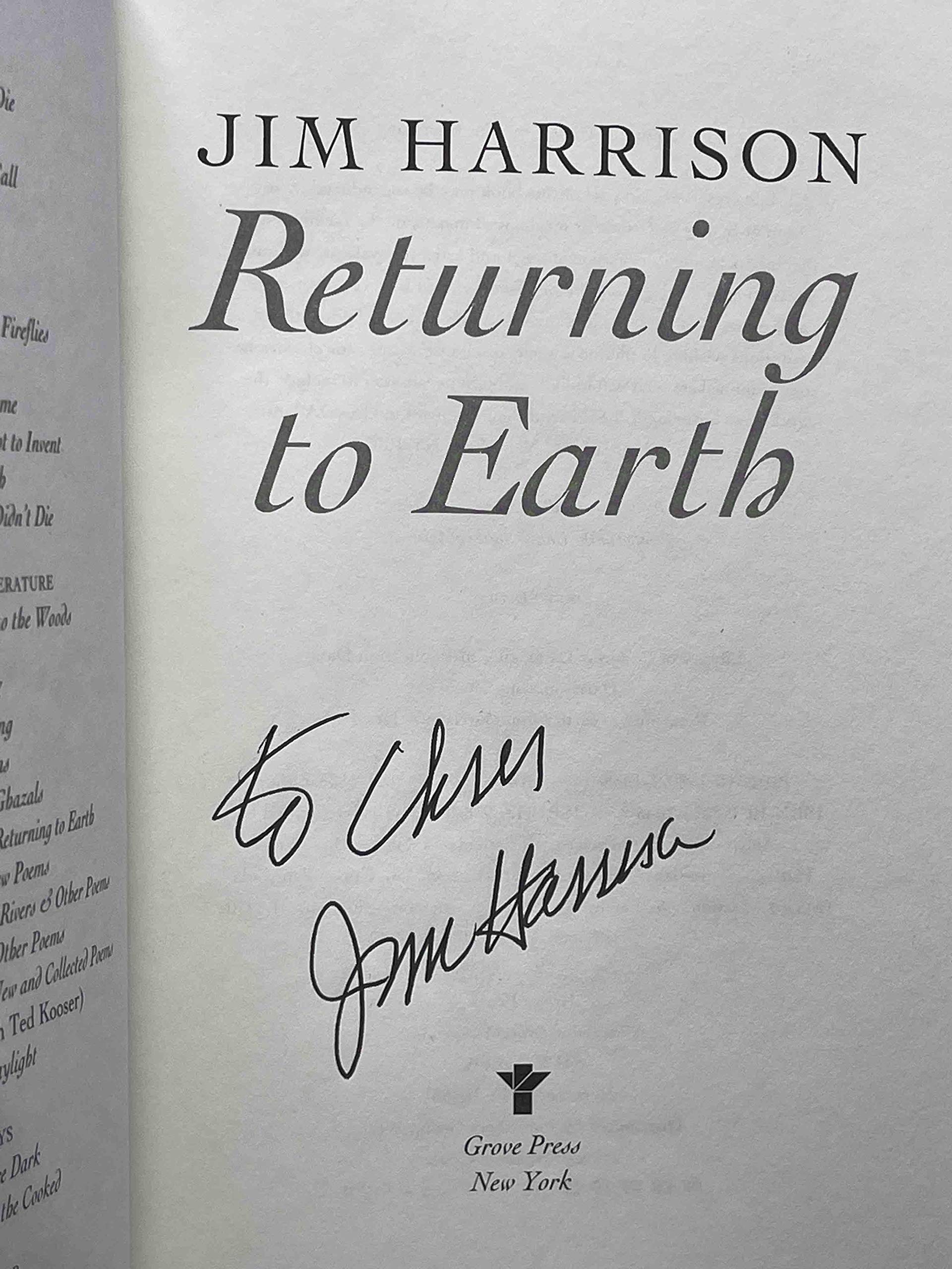 Returning to Earth Harrison, Jim - PT01