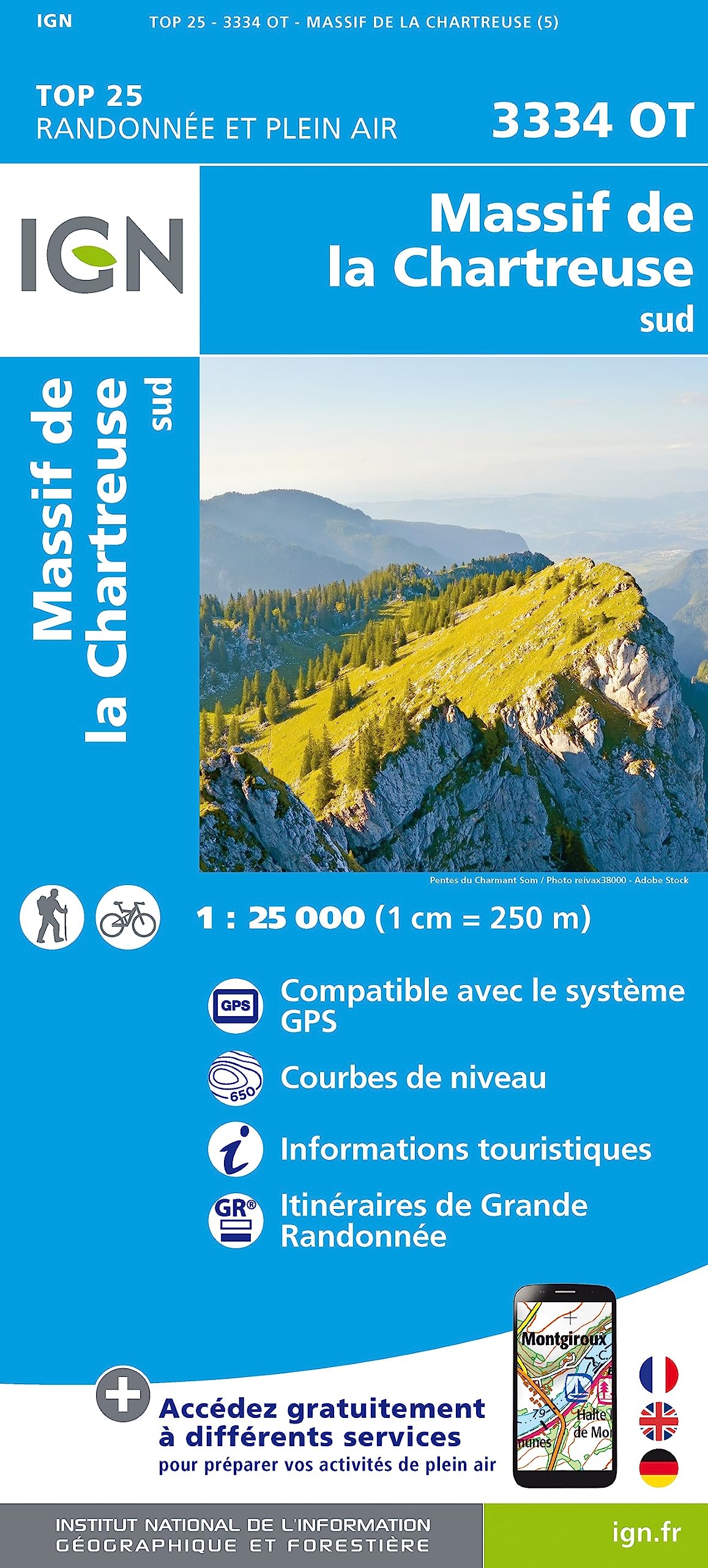 Massif d/La Chartreuse Sud (3334OT) (TOP 25)