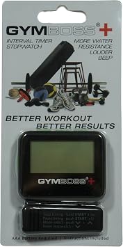 Gymboss Plus Interval Timer and Stopwatch - Black/Green Softcoat
