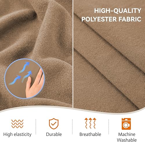 Miniatura 4 de KEKUOU Fundas elásticas de sofá de 3 piezas para sofá de 2 cojines, aptas para mascotas, fundas de sofá 2024, lavables, suaves y elásticas para