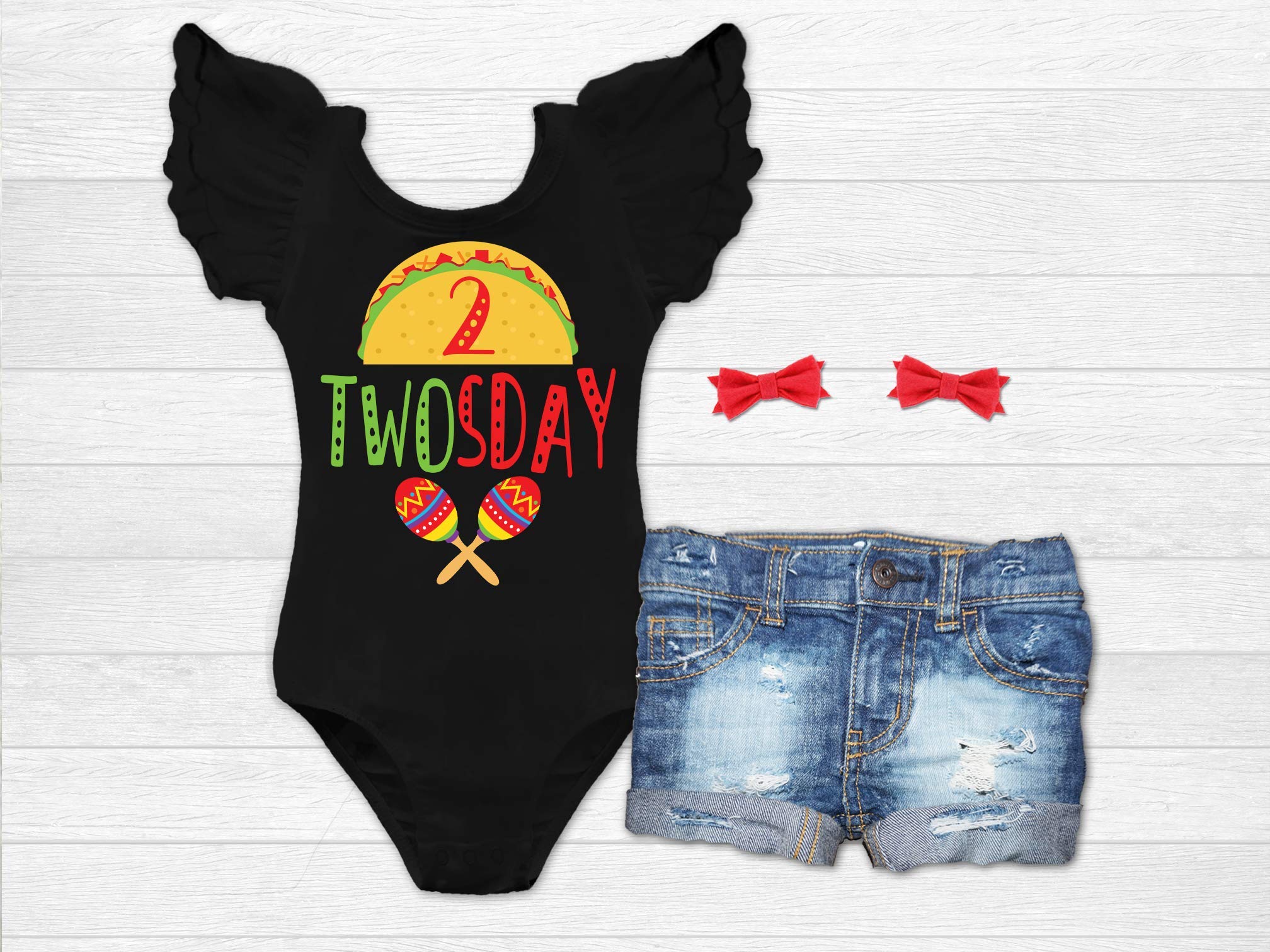 Girls Taco Twosday 2nd Birthday Leotard