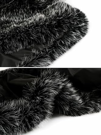 loveimgs Women Fluffy Faux Fur Coat Cropped Jacket Puffer Jacket Zip Up Winter Warm Fuzzy Teddy Jacket