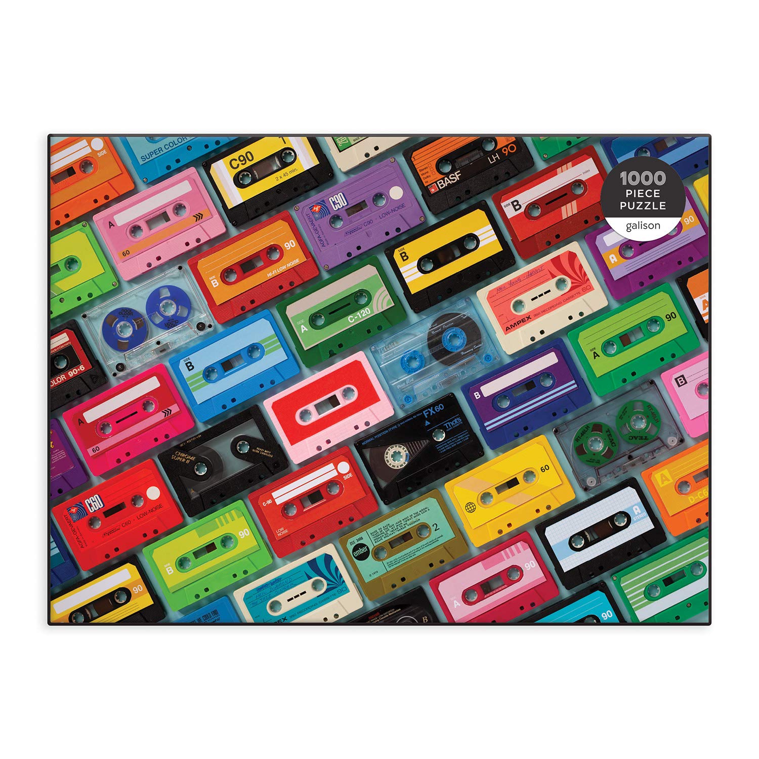 Amazon.com: Galison Mixtapes 1000 Piece Puzzle Safari : Galison