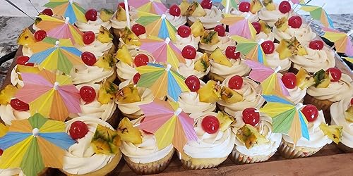 Miniatura 5 de Honbay - Paraguas de papel colorido hecho a mano (144 unidades)