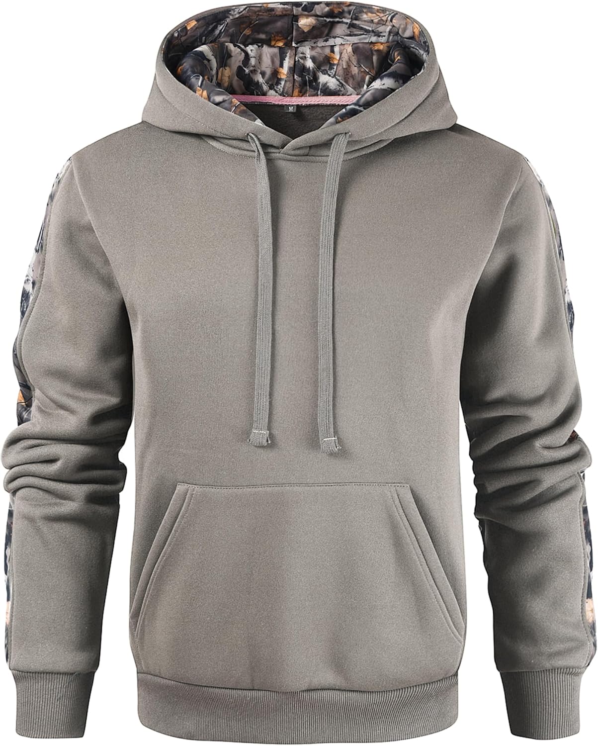 Leidowei Men's Camo Outfitter Fleece Hoodie Pullover Long Sleeve Casual Sweatshirt with Pocket - Image 3