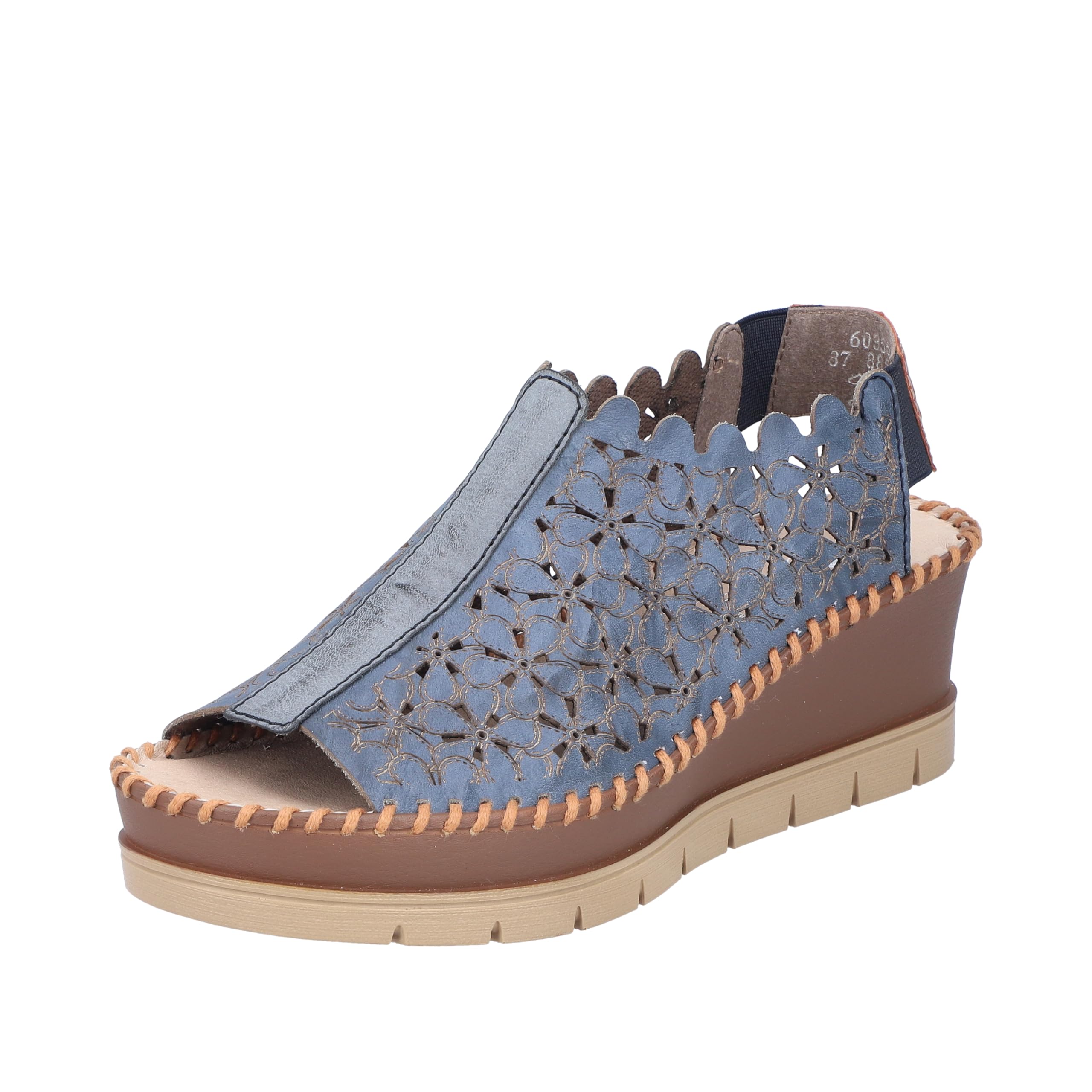 Rieker Women's Sandals 60355, blue, 4 UK