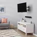 Amazon Basics Full Motion Articulating TV Wall Mount, with Swivel and Tilt, for 66 cm to 140 cm TVs and Flat Panels up to 36.3 kg, VESA Compatible, Black
