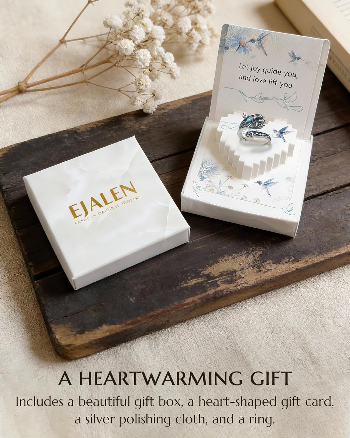 S925-Sterling-Silver Abalone Dragonfly-Turquoise Spoon Ring - Vintage Boho Sunflower Thumb Oxidized Wrap Rings Victorian Style Antique Floral Jewelry Gifts for Women - Image 5