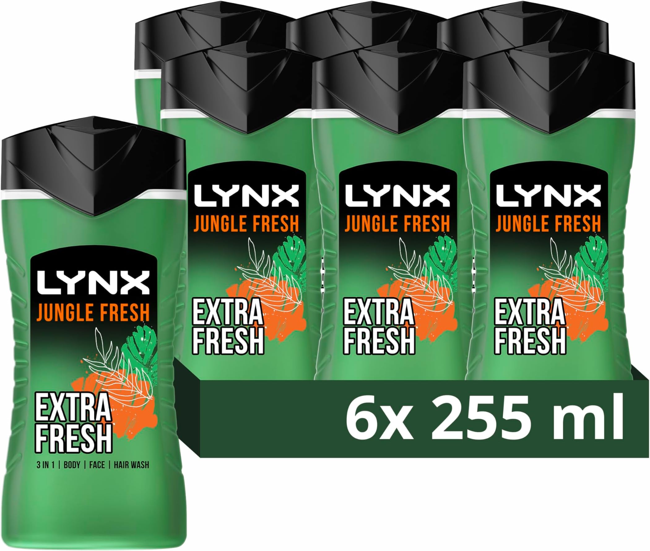 Jungle Fresh 3-in-1 Body Wash 6x 225 ml