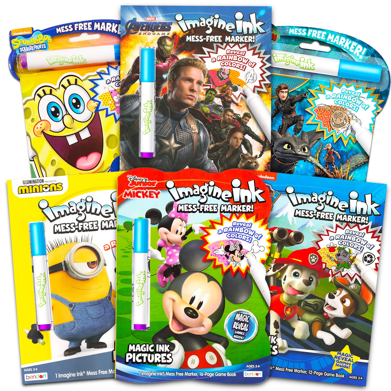 Buy MessFree Magic Coloring Book Assorted Set for Boys Bundle
