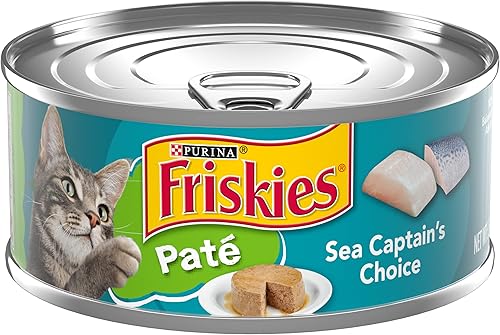 Purina Friskies Sea Captain's Choice - Alimento húmedo para gatos, (24) latas de 5.5onzas -
