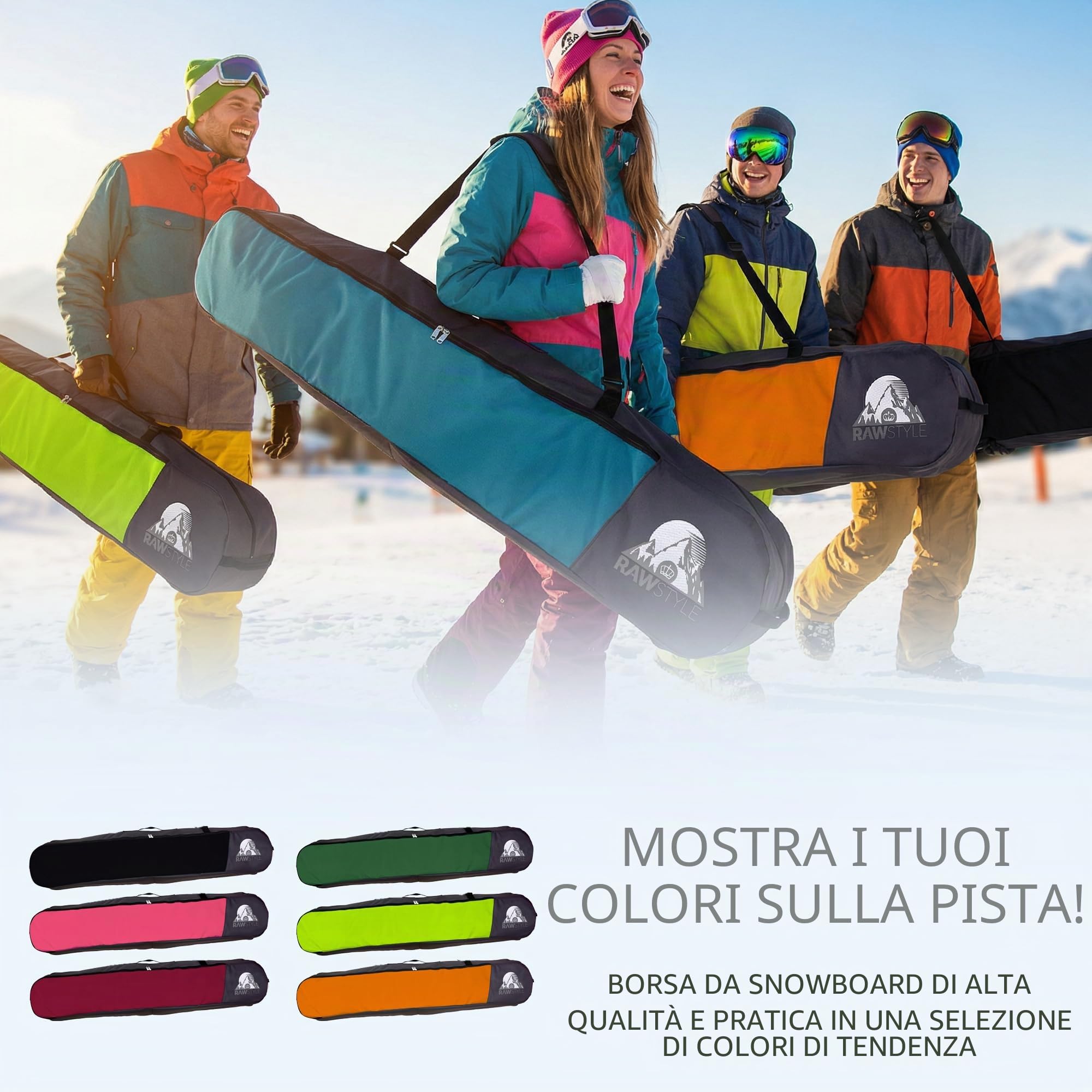 Rawstyle Borsa da Snowboard Zaino Modello 2