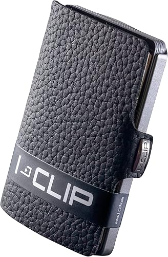 I-CLIP, billetera de cuero premium para hombres, clip de dinero intercambiable versátil, tarjetero seguro, billetera compacta minimalista para