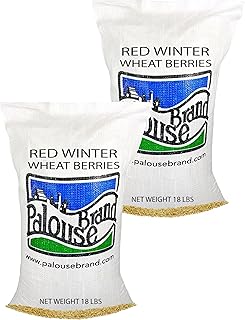 Palouse Brand Certified Glyphosate Residue Free Hard Red Winter Wheat Berries | 36 LBS | Family Farmed in Washington State | Non-GMO Project Verified | Certified Kosher Parve | Field Traced