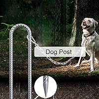 Vista 7 de AAGUT Juego de 6 estacas para trampolín de 12 pulgadas, kit de anclaje de amarre para trampolín de 3/8 pulgadas, resistente al viento, accesorios