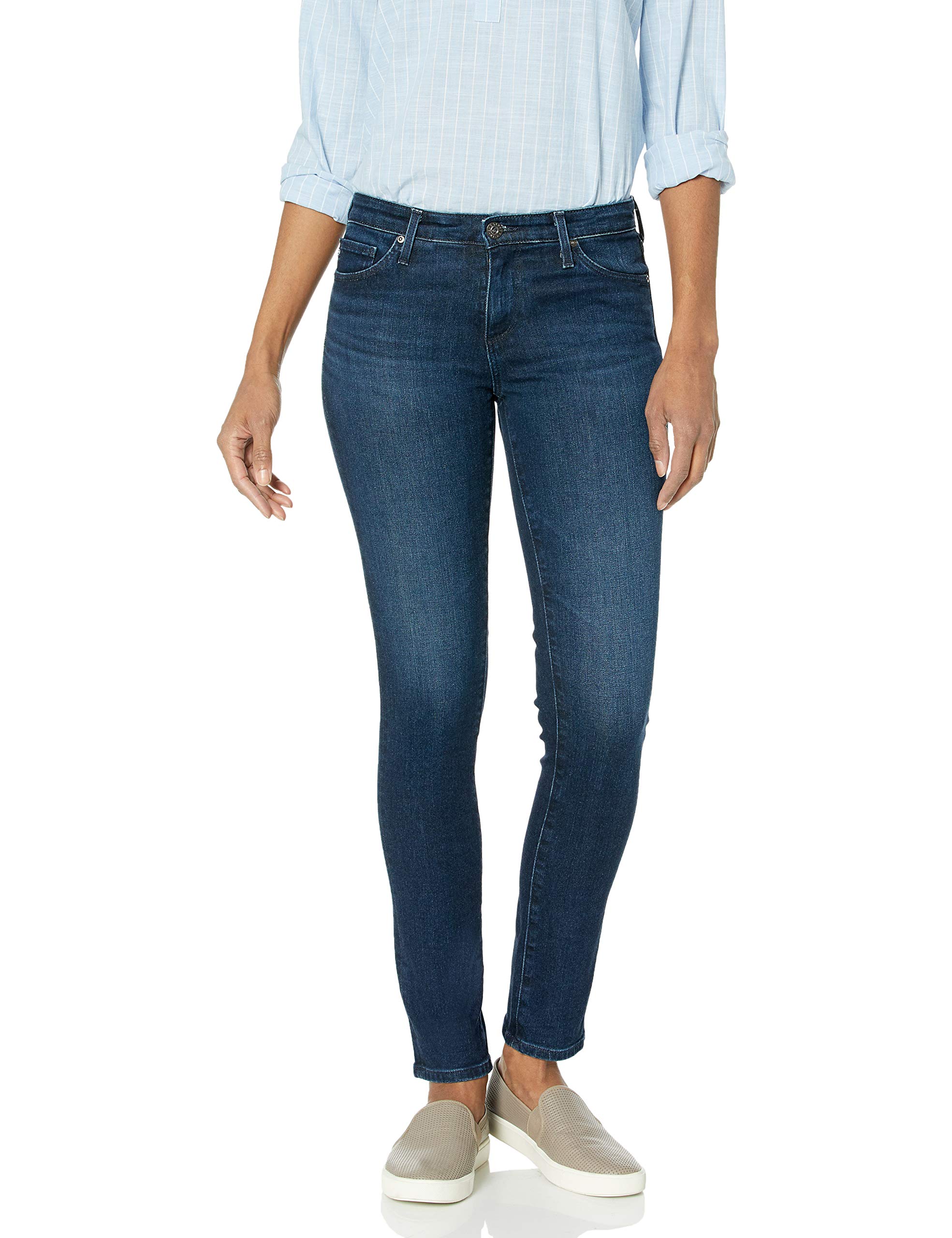 AG Adriano GoldschmiedWomen's Prima Mid-Rise Cigarette Leg Skinny Fit Jean