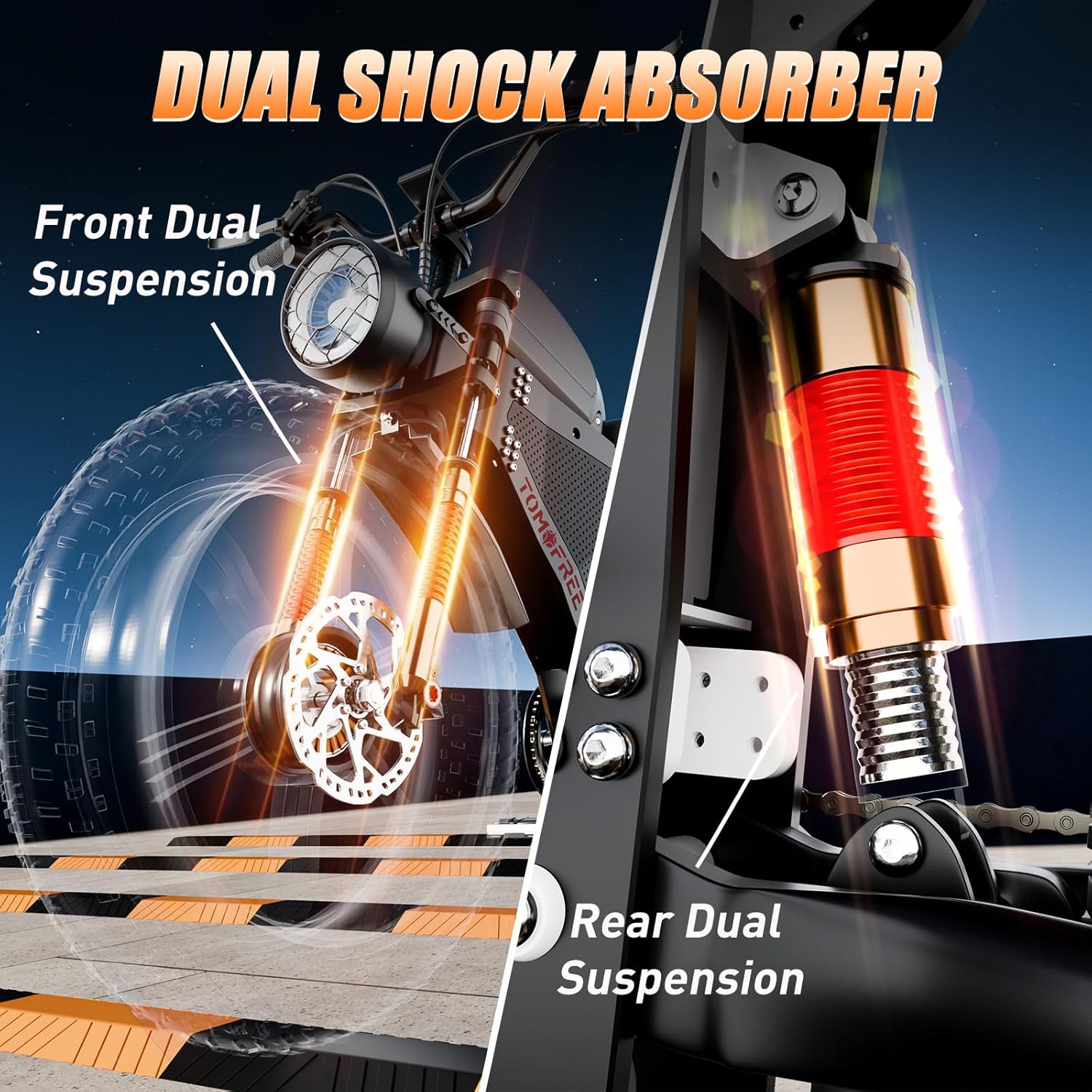 Tomofree TK300 Dual Shock Absorber