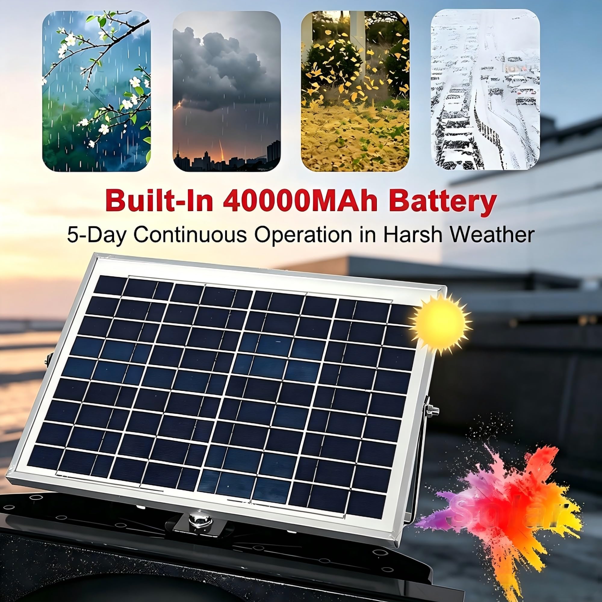 Señal de cruce de peatones LED con energía solar de 24"/30", advertencia de cruce de peatones intermitente con carcasa de aluminio resistente, IP65 a prueba de agua(24in)