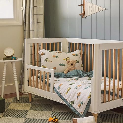 Miniatura 5 de Little Unicorn Edredón de muselina de algodón para niños pequeños  Manta súper suave  Tamaño para cuna convertida y cama infantil  Sábana acogedora