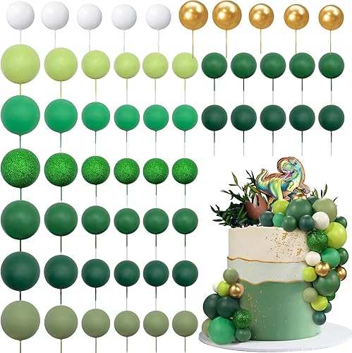 56 piezas coloridas en forma de bola, bolas de perlas, cupcakes, decoración para fiesta de cumpleaños, suministros de decoración de boda, serie