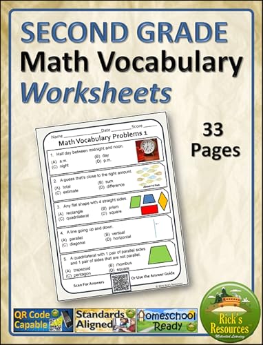 math vocabulary worksheets 2nd grade digital educational resources