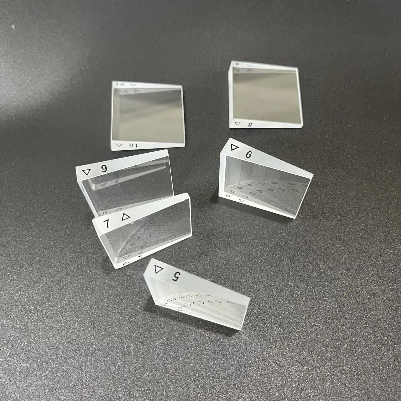 Optical Component Wedge 1pc Optical Wedge Prism(2degree) Glass Optical Wedge Prisms - Notch ...
