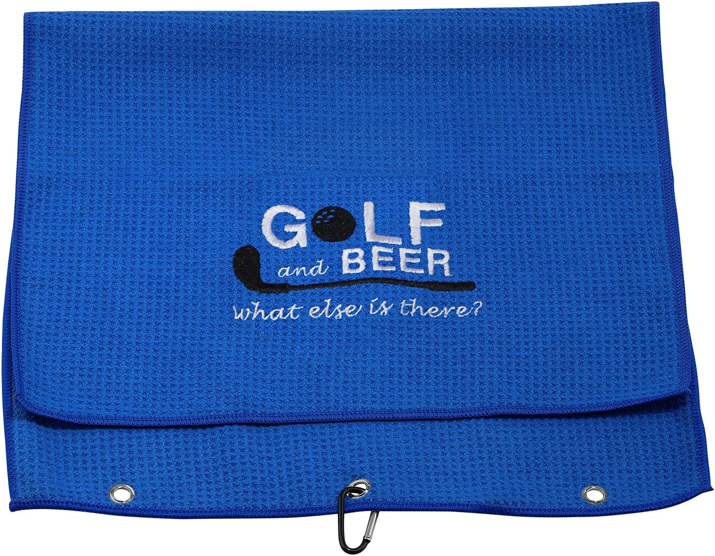review Golf Towel Embroidered Golf Towel Gift Golf and Beer What Else is There Golf Towel with Clip (Golf and Beer)