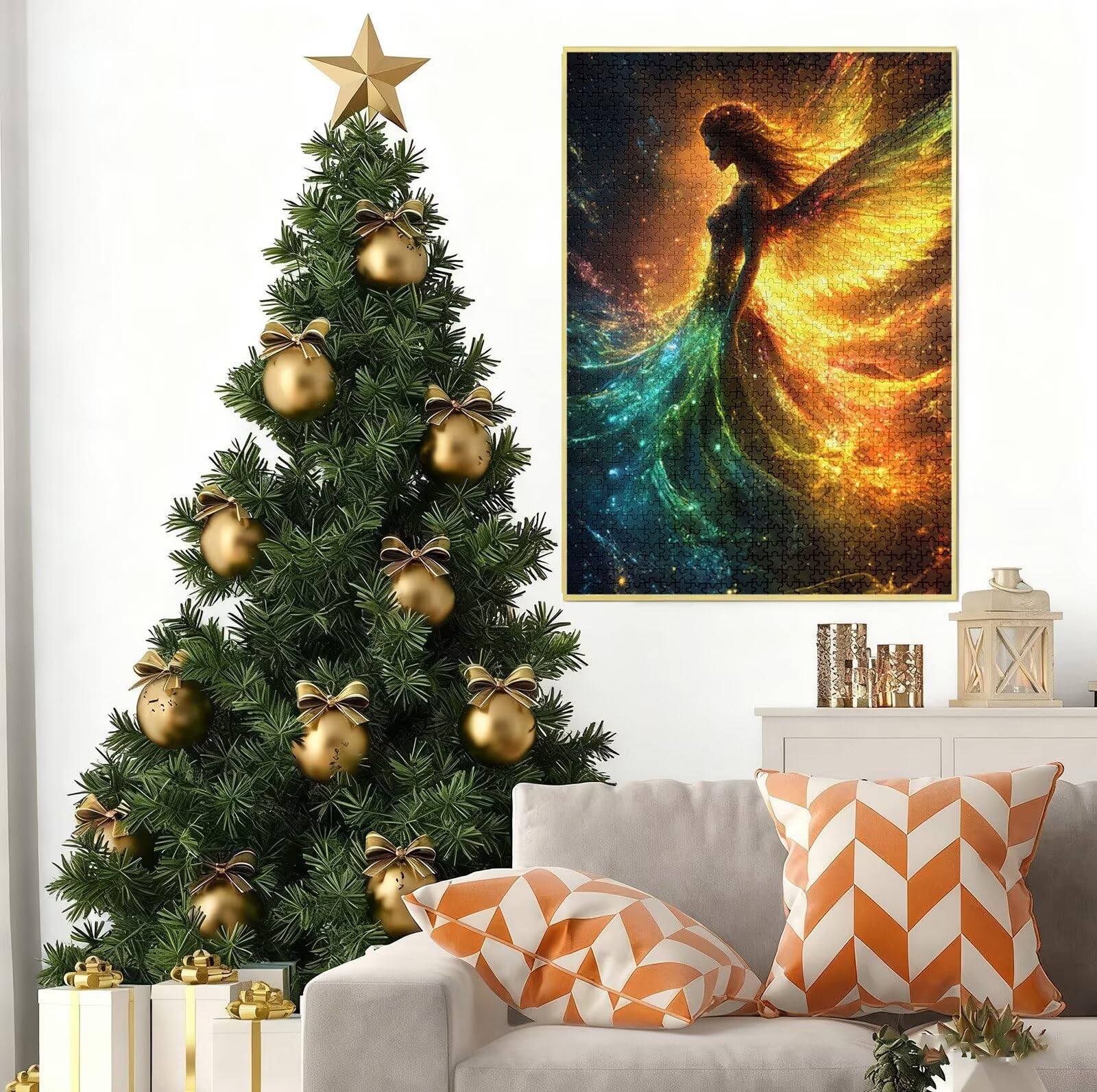 Puzzle 4000 Pezzi per Adulti e Ragazzi, 3 4 5 Anni Puzzle Sogno 6 7 8 Anni Giochi Educativi Sostenibili Con Motivi Per Adulti Da Gioco in Legno Di Alta Qualità Jigsaw Angelo per Gioco Familiare B-8134
