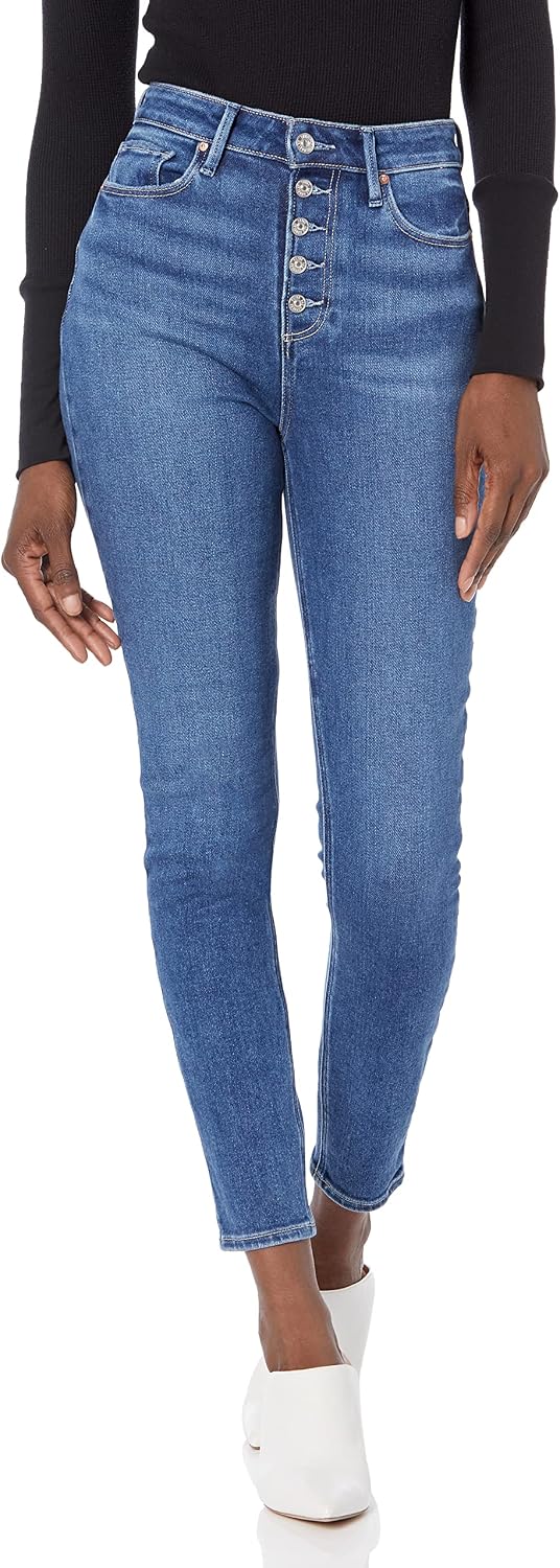 PAIGE Women's Flaunt Cheeky Exposed Button Fly Made for Hourglass Figures in Wonderwall