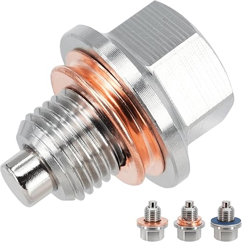 Tapón magnético de drenaje de aceite de motor M12x1.25 de acero inoxidable para Nissan 370Z Altima Frontier GT-R Maxima Murano NV Pathfinder Rogue