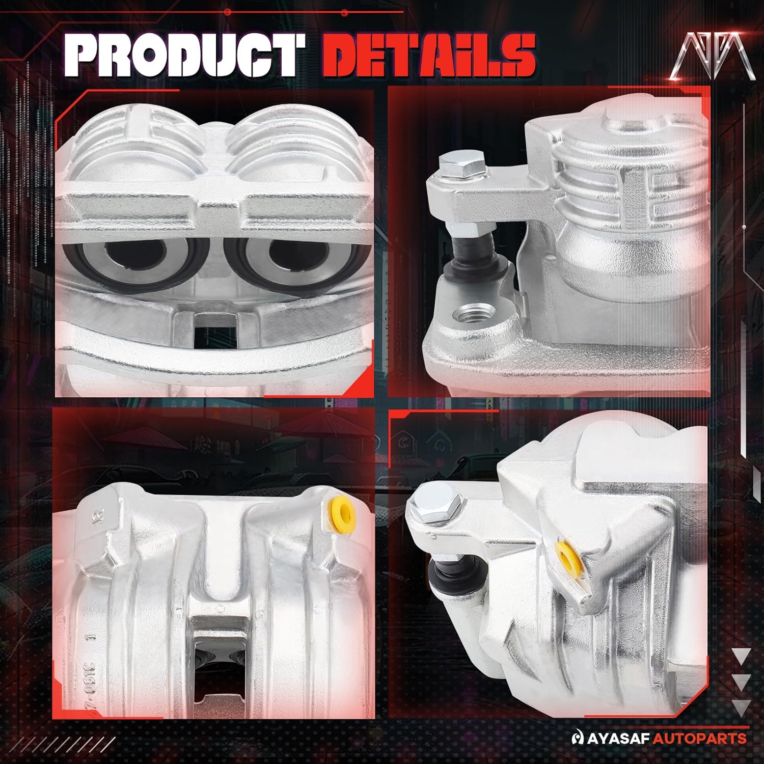 MAYASAF 18B4798A Front Driver Side Brake Caliper for Chevy 2002-05 Trailblazer/2006 SSR/Envoy, 04-05 Rainier, 02-04 Olds Bravada, 2005 Saab 9-7x, Ascender (Front Left)