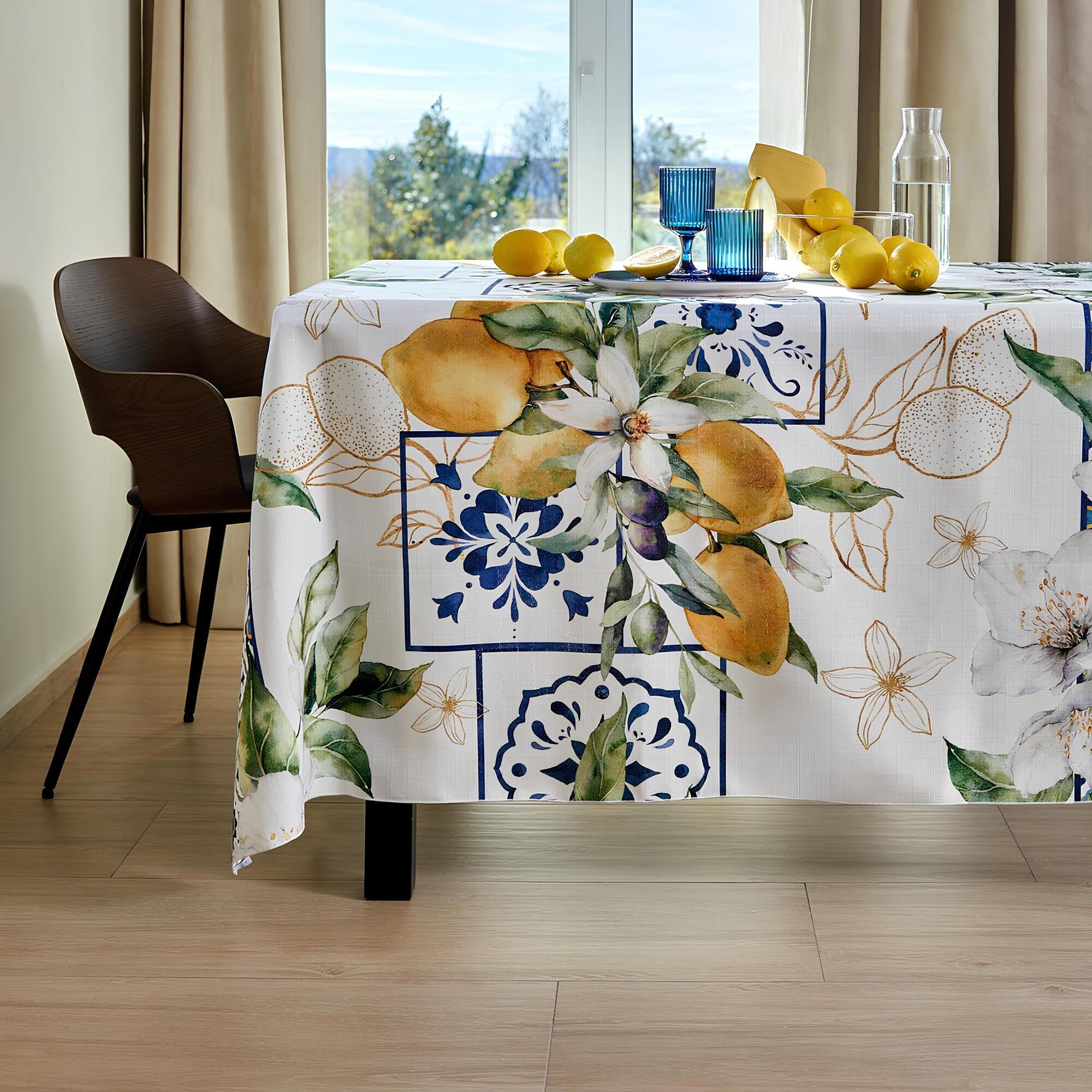 Maison Sucrée Nappe anti-taches imperméable Rectangulaire impression numérique Art. Maiori (155 x 225 cm)