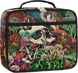 YoCosy Kids Backpack – Colorful Mushroom Goth Design, 15.1x11.4 Inches, School Bookbag For Boys & Girls