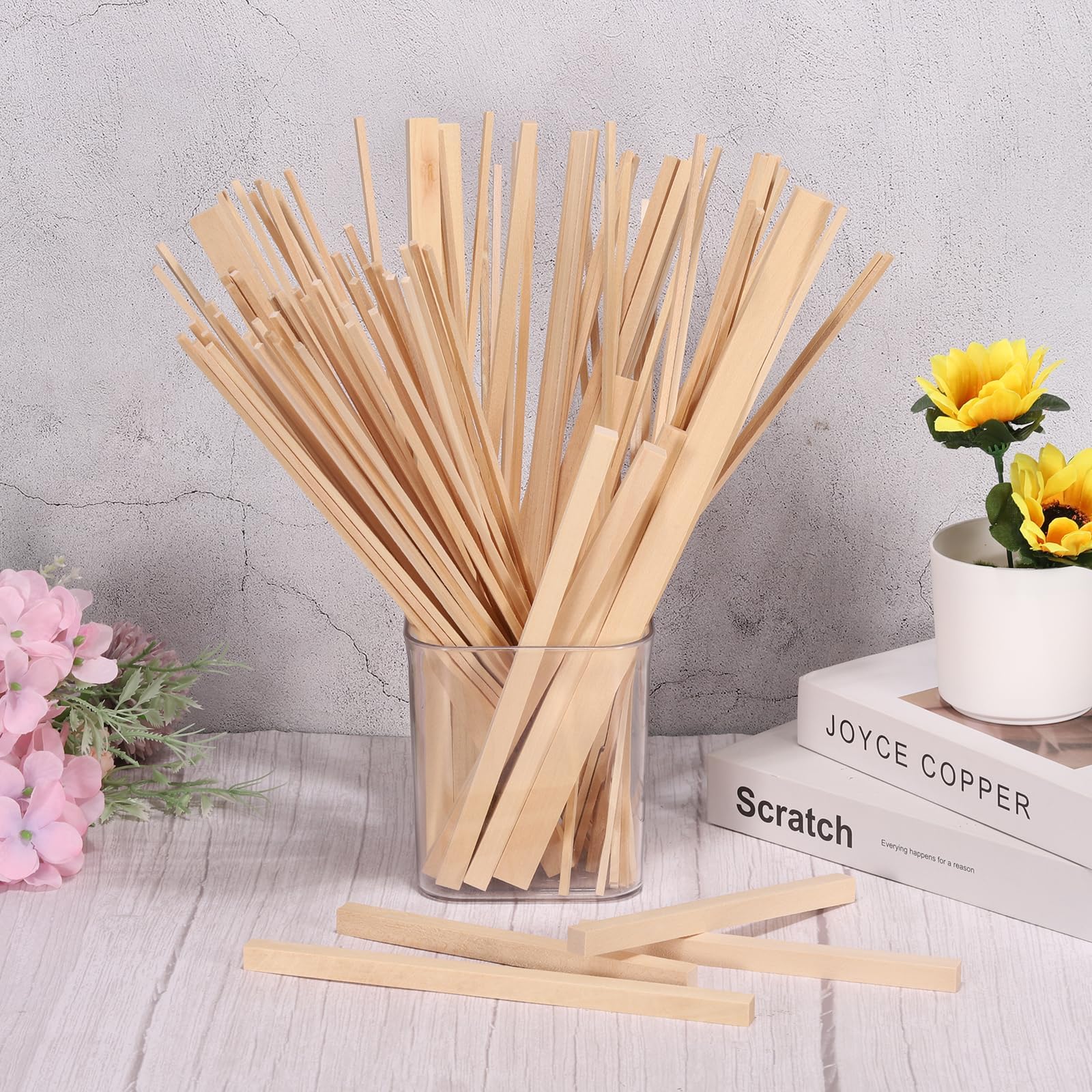 Square Wooden Dowel Rods Dowel Rods Wood Sticks Wooden Square Dowel Rods for Crafting,Unfinished Square Hardwood Sticks for Arts and DIYers DIY Projects - Image 4
