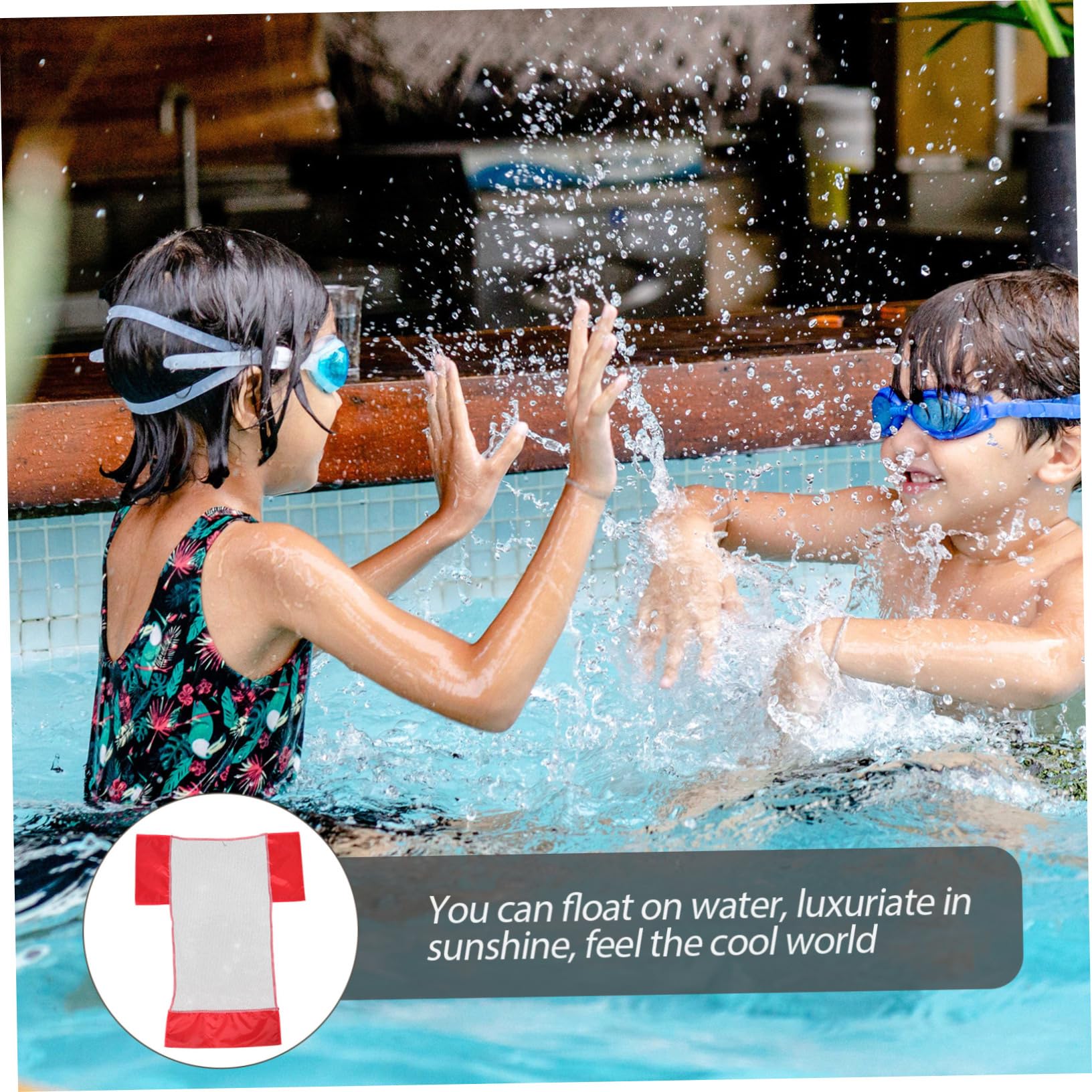 TOYANDONA 6 Piezas Bolsa De Malla para Silla De Piscina Silla De Red Fideos Nadadores Red Flotante De Natación Flotadores De Bebe Fideos Tirados a Mano Bebé De Polivinilo Adulto
